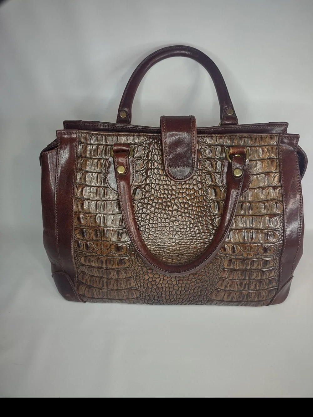 Era-Ready Brown Leather Women's Tote Bag by Brahmin